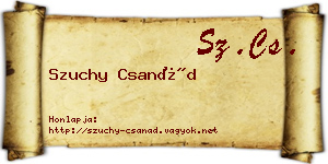 Szuchy Csanád névjegykártya